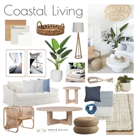 Coastal Living Interior Design Mood Board by Merce Walsh Interiors on Style Sourcebook