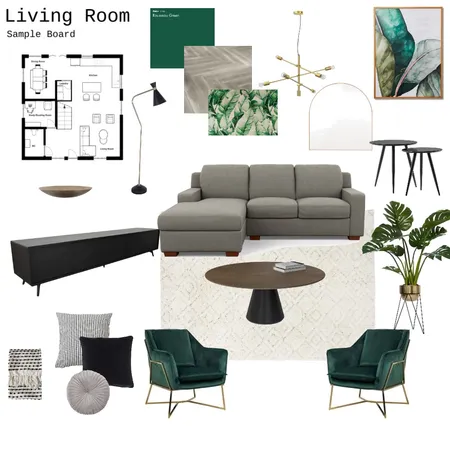 Living Room  - 9 Interior Design Mood Board by CarlaKM on Style Sourcebook