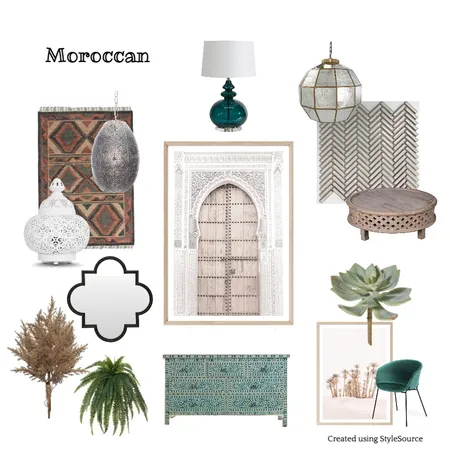 Moroccan Interior Design Mood Board by Ceilidh on Style Sourcebook