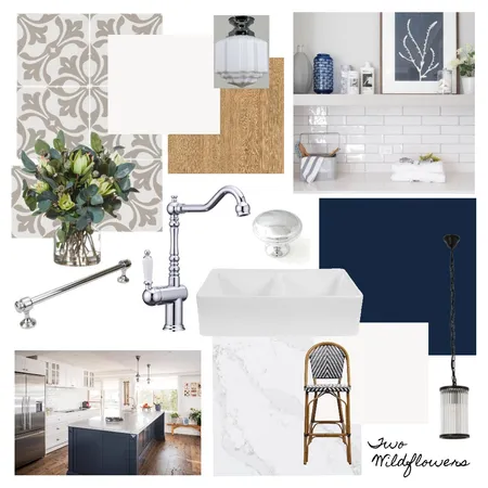 Karen's Hamptons Kitchen Interior Design Mood Board by Two Wildflowers on Style Sourcebook