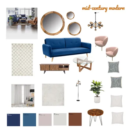 Mid Century Interior Design Mood Board by Petrine on Style Sourcebook