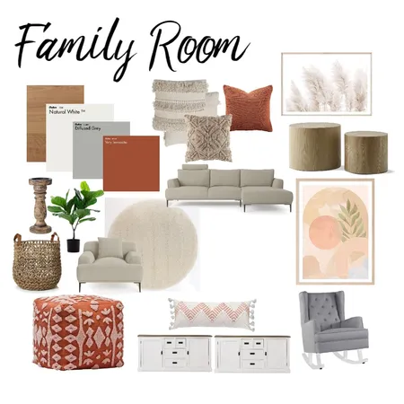 Family Room Interior Design Mood Board by candice21 on Style Sourcebook