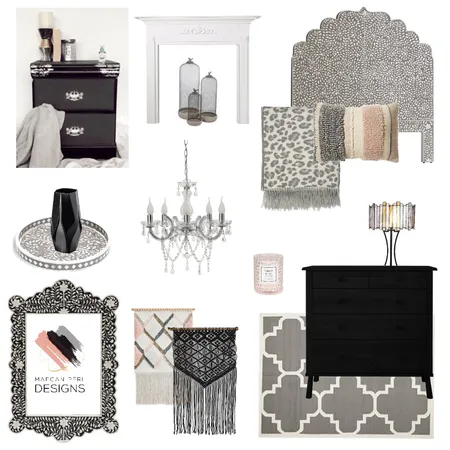 Boujee Black Interior Design Mood Board by Maegan Perl Designs on Style Sourcebook