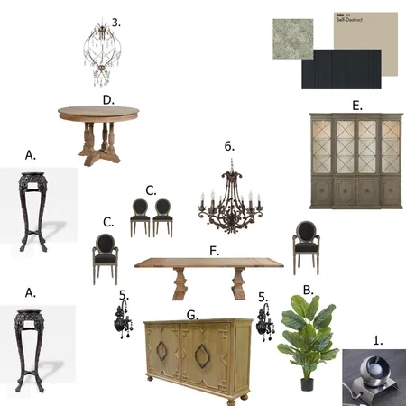 Dining Room Interior Design Mood Board by FobbsInteriors on Style Sourcebook