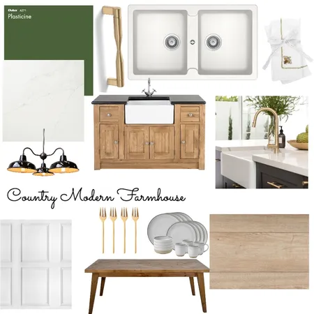 Modern Farmhouse kitchen 2 Interior Design Mood Board by RuskaB on Style Sourcebook