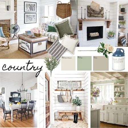 Country Interior Design Mood Board by RelmResidential on Style Sourcebook