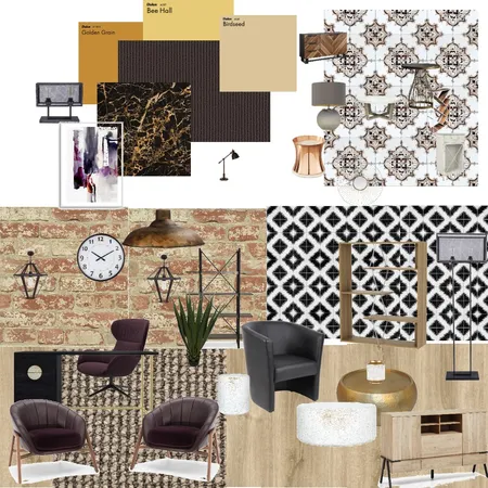 Industrial Office/Lounge Interior Design Mood Board by Jazmine.Garland on Style Sourcebook