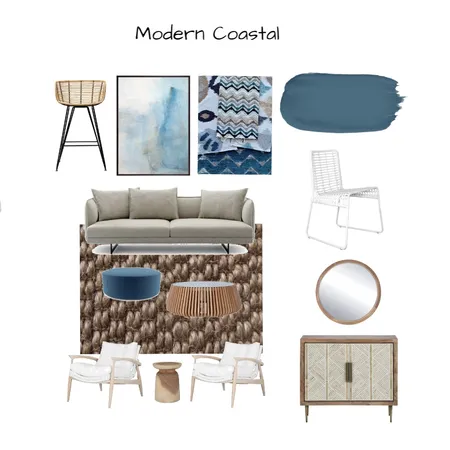 Modern Coastal Interior Design Mood Board by Meadow Lane on Style Sourcebook