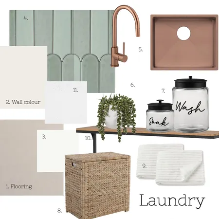 Laundry Interior Design Mood Board by Hosie Interiors on Style Sourcebook