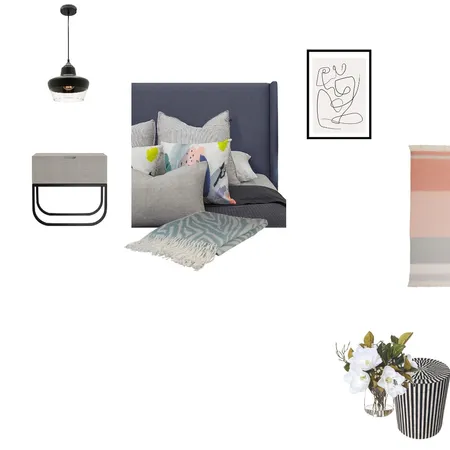 Modern Bedroom Interior Design Mood Board by Elysium Creations on Style Sourcebook