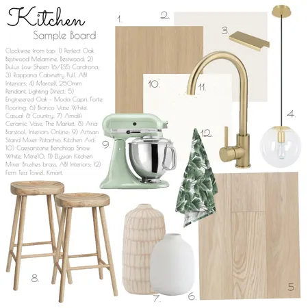 Kitchen Sample Board Interior Design Mood Board by DaniVile on Style Sourcebook