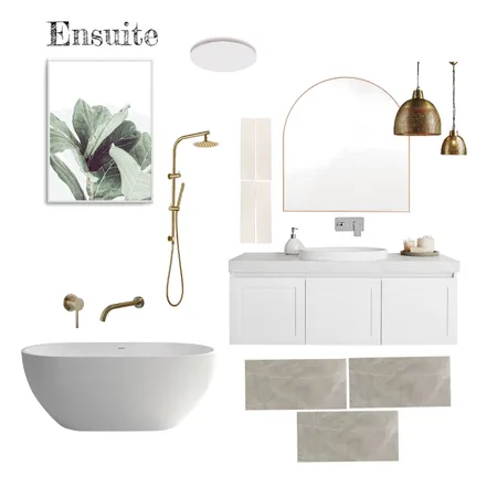 Ensuite Interior Design Mood Board by Kate Halpin Design on Style Sourcebook