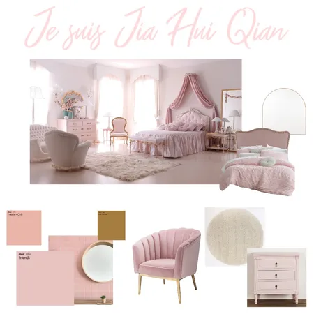 pink dreamy bedroom by Jia Hui Qian Interior Design Mood Board by Jia Hui Qian on Style Sourcebook