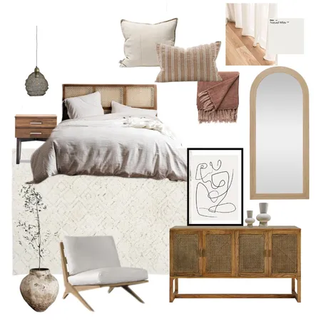 Warm timber Bedroom Interior Design Mood Board by megviljoen on Style Sourcebook