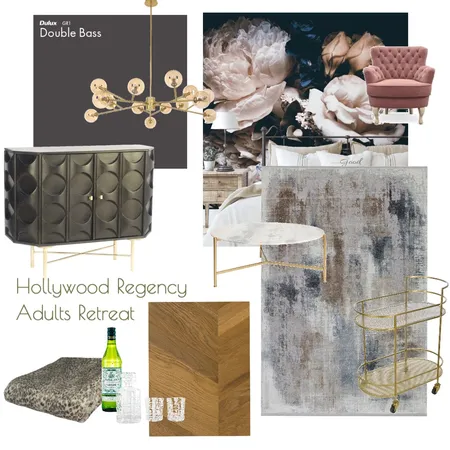 Hollywood Regency - Adults Retreat Interior Design Mood Board by fleurwalker on Style Sourcebook