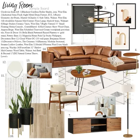 Module 9- Living Room Interior Design Mood Board by Viroselie on Style Sourcebook