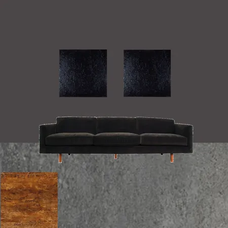 Black Living Room w/Textures Interior Design Mood Board by BrittStrom on Style Sourcebook