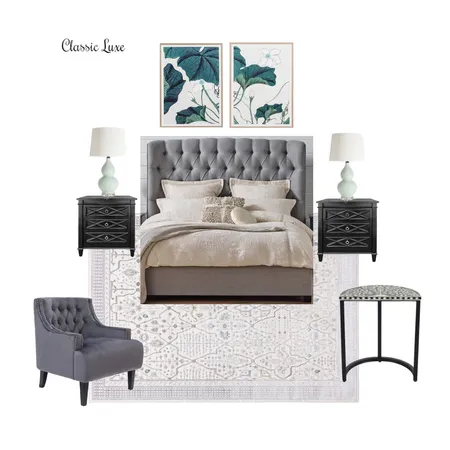 Classic Luxe Bedroom Interior Design Mood Board by Accent on Colour on Style Sourcebook