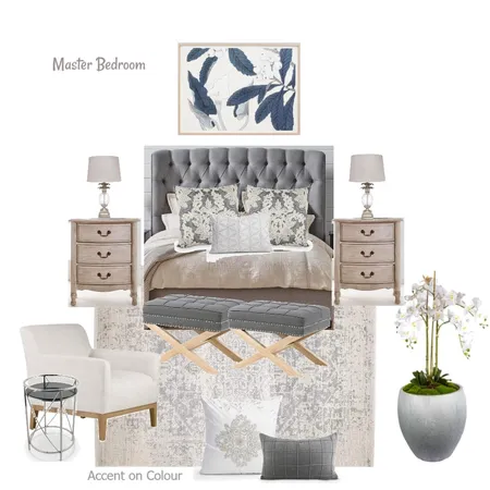 Master Bedroom Interior Design Mood Board by Accent on Colour on Style Sourcebook