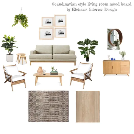 Scandinavian Living Room Mood Board by Elcharis Interior Design Interior Design Mood Board by Elcharis Interior Design on Style Sourcebook