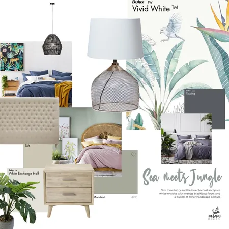 Sea Meets Jungle Interior Design Mood Board by mlg85 on Style Sourcebook