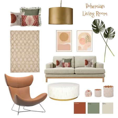 Bohemian Mood Board Interior Design Mood Board by karensiatay on Style Sourcebook