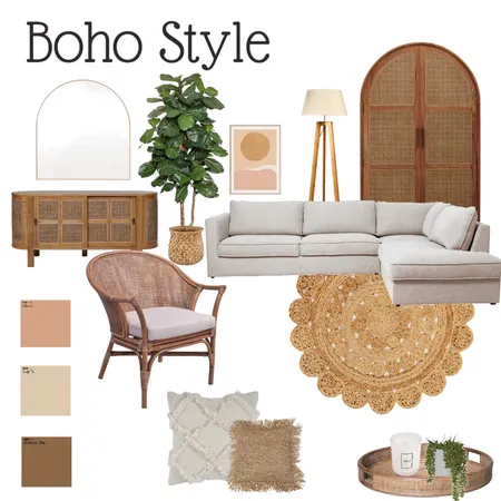 Boho Mood Board Interior Design Mood Board by Kayla Blom on Style Sourcebook