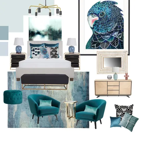 Unfinished Turquoise Interior Design Mood Board by Style SALT on Style Sourcebook