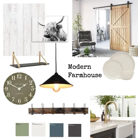 Modern Farmhouse Interior Design Mood Board by Lou Blanco on Style Sourcebook