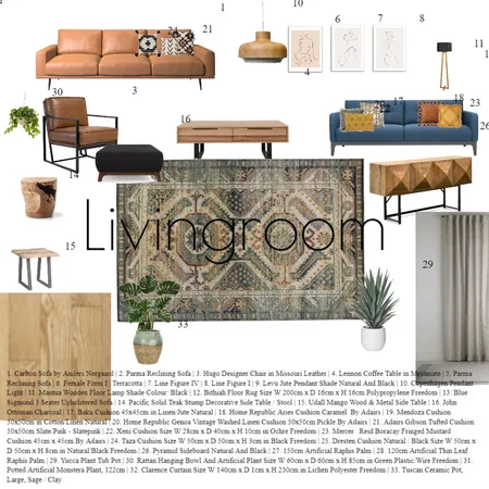 Livingroom Interior Design Mood Board by Marwill on Style Sourcebook