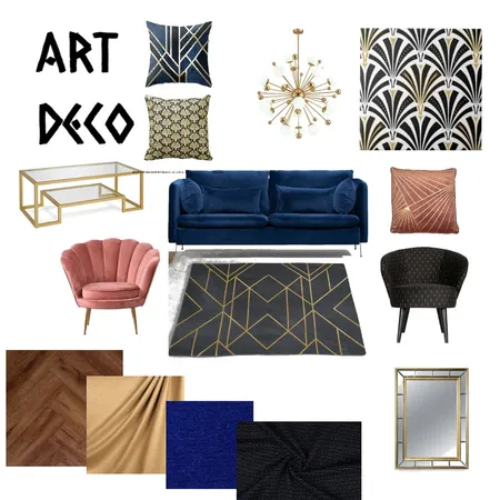 Art Deco Living Room Project Interior Design Mood Board by ashleighross47 on Style Sourcebook