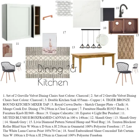 Dining and Kitchen Interior Design Mood Board by Marwill on Style Sourcebook