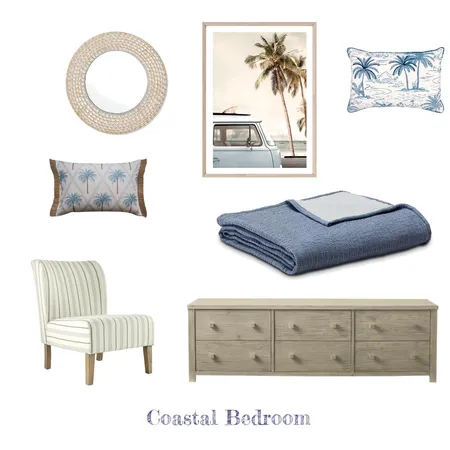 Coastal Bedroom Interior Design Mood Board by Anna Bella on Style Sourcebook