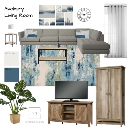 Avebury Living Room (final) Interior Design Mood Board by Nis Interiors on Style Sourcebook