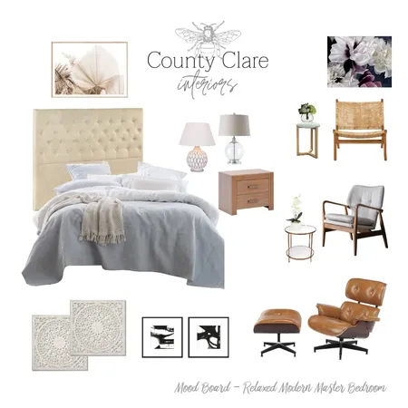 Mood Board - Relaxed Modern Master Interior Design Mood Board by Josie Bowers on Style Sourcebook