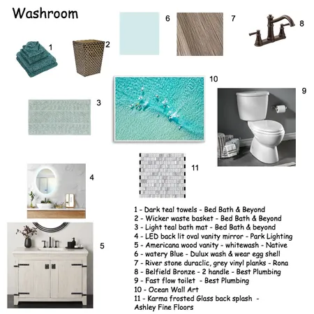 Washroom Interior Design Mood Board by twiliteframes@outlook.com on Style Sourcebook