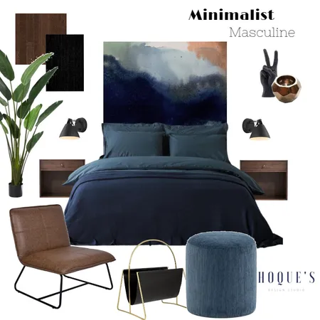 Minimalist Masculine Interior Design Mood Board by Nilufa Hoque on Style Sourcebook