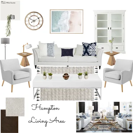 Hampton Living Area Interior Design Mood Board by Logan van Rooyen on Style Sourcebook