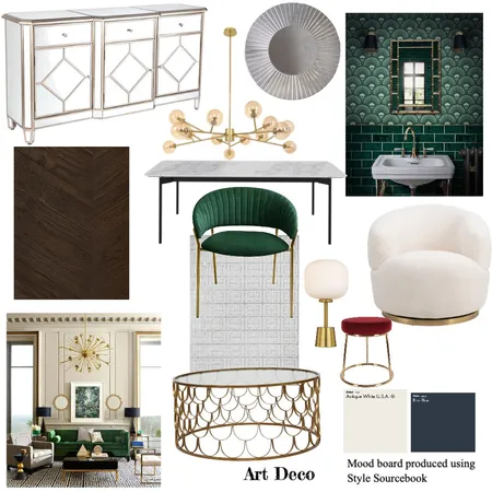 Art Deco Interior Design Mood Board by wrightdesignstudio on Style Sourcebook