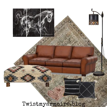 Rustic Black Interior Design Mood Board by Twist My Armoire on Style Sourcebook