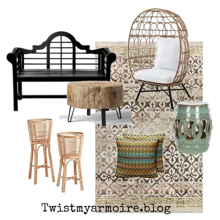 Garden Bench Interior Design Mood Board by Twist My Armoire on Style Sourcebook