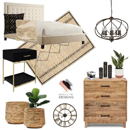 Rustic Noir Interior Design Mood Board by Maegan Perl Designs on Style Sourcebook