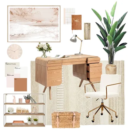 Earthy study nook Interior Design Mood Board by Happy Nook Interiors on Style Sourcebook