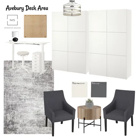 Avebury Desk Area (final) Interior Design Mood Board by Nis Interiors on Style Sourcebook