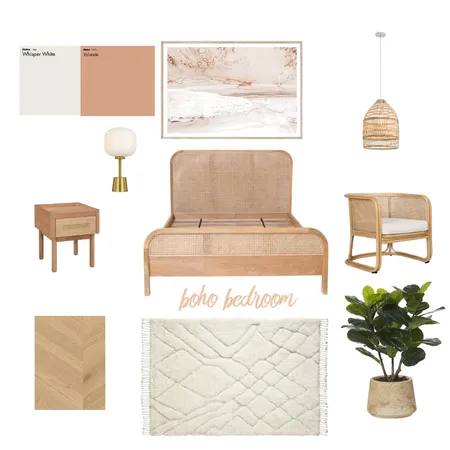 BOHO BEDROOM Interior Design Mood Board by Melaniejaynedesign on Style Sourcebook