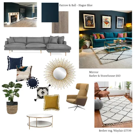 Living Room Interior Design Mood Board by Catherine Wright on Style Sourcebook