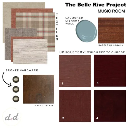 The Belle Rive Project - Fabrics & Finishes Interior Design Mood Board by dieci.design on Style Sourcebook