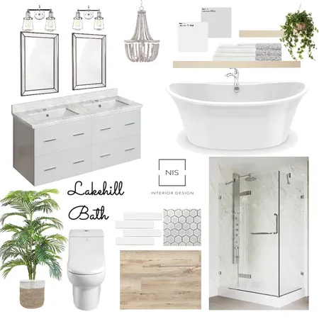 Lakehill Main Bathroom (final) Interior Design Mood Board by Nis Interiors on Style Sourcebook