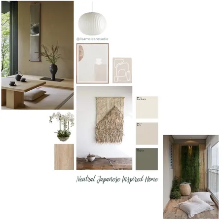 Japanese Interior Moodboard Interior Design Mood Board by Lisa McLean Studio on Style Sourcebook