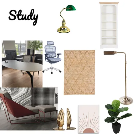 Study Interior Design Mood Board by Anisha on Style Sourcebook